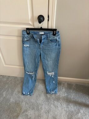 Altar'd State Light Blue Distressed Boyfriend Jeans
